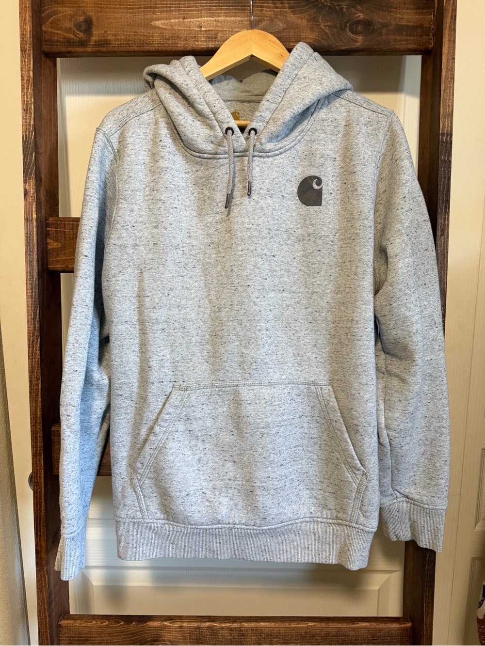 Carhartt Heather Light Gray Logo Hoodie